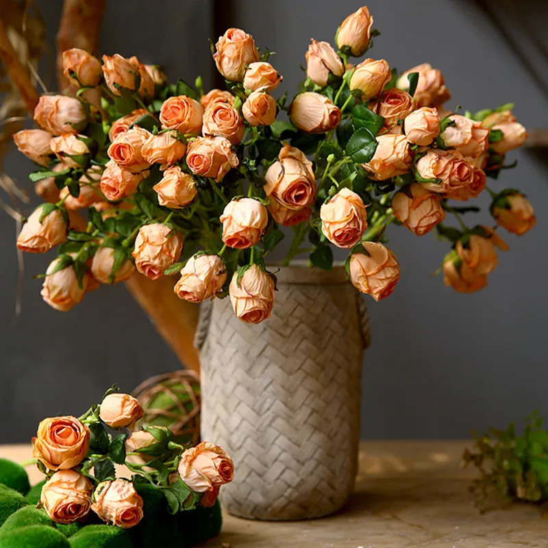 6 Heads Wedding Decoration Fake Flower Artificial DIY Rose Bouquet Rose Silk Flower Floral Home Decoration Simulation Plants
6 Heads Wedding Decoration Fake Flower Artificial DIY Rose Bouquet Rose Silk Flower Floral Home Decoration Simulation Plants
