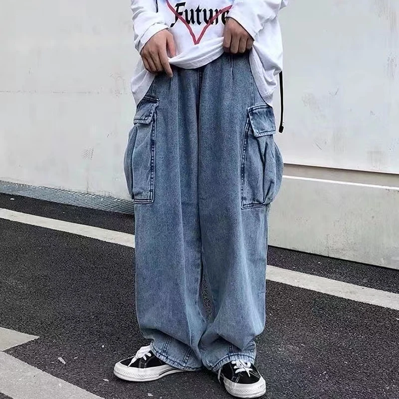 Men's Fashion Streetwear Wide Leg Baggy Jeans Straight Trousers Fairy Grunge Low Rise Denim Cargo Pants Alt Oversized Clothes
Men's Fashion Streetwear Wide Leg Baggy Jeans Straight Trousers Fairy Grunge Low Rise Denim Cargo Pants Alt Oversized Clothes