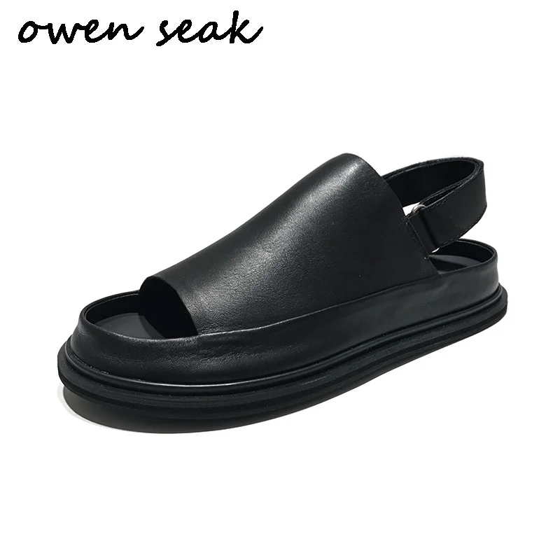 2018 Owen Seak New Men Rome Gladiatus Sandals Shoes Flip Flops Luxury Trainers Leather Men Owen Buckle Strap Sandals Black 
2018 Owen Seak New Men Rome Gladiatus Sandals Shoes Flip Flops Luxury Trainers Leather Men Owen Buckle Strap Sandals Black