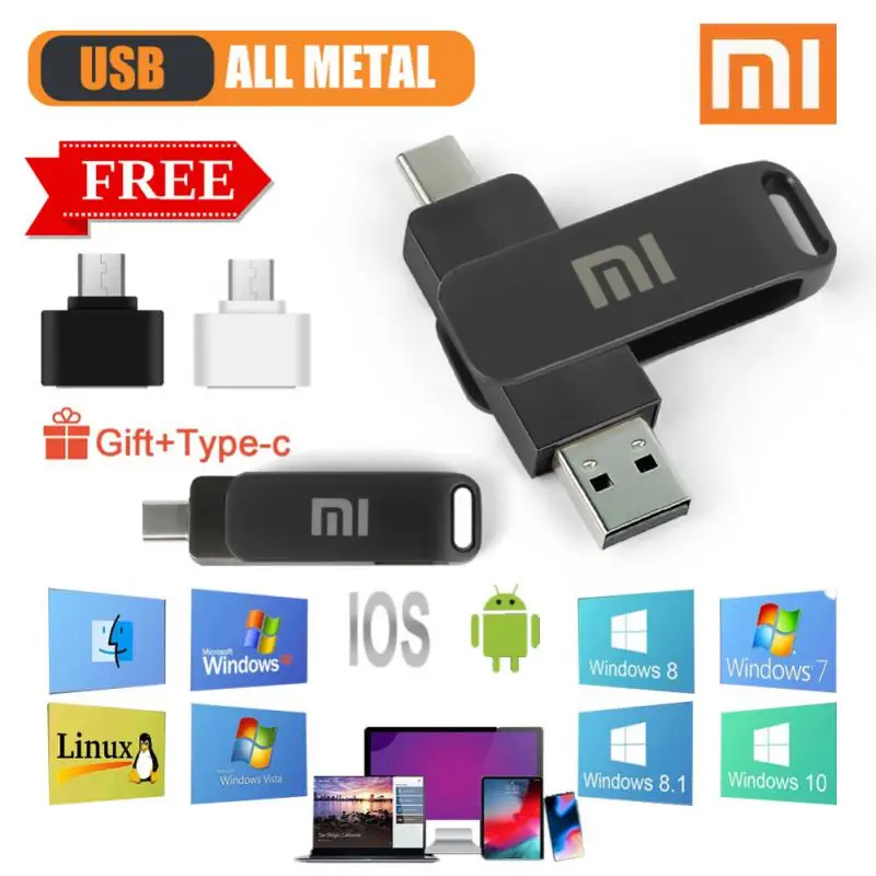 Оригинальный металлический флеш-накопитель XIAOMI OTG, флэш-накопитель usb OTG объемом 1 ТБ, 512 ГБ, 256 ГБ, 128 ГБ, type-c, высокоскоростной флеш-накопитель USB type-c и Andrio
Оригинальный металлический флеш-накопитель XIAOMI OTG, флэш-накопитель usb OTG объемом 1 ТБ, 512 ГБ, 256 ГБ, 128 ГБ, type-c, высокоскоростной флеш-накопитель USB type-c и Andrio