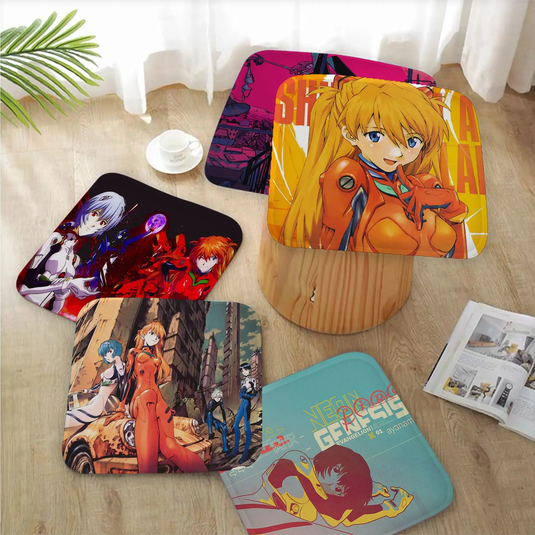 BANDAI Neon Genesis Evangelion Art Fabric Cushion Non-slip Living Room Sofa Decor Students Stool Tatami Office Seat Mat
BANDAI Neon Genesis Evangelion Art Fabric Cushion Non-slip Living Room Sofa Decor Students Stool Tatami Office Seat Mat