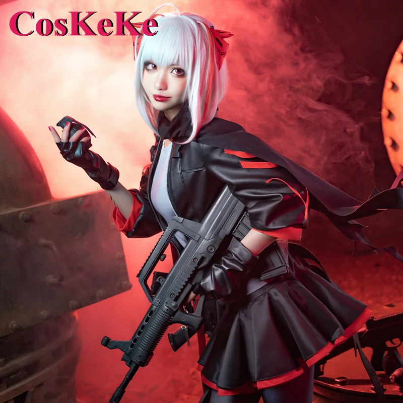 

CosKeKe W Cosplay Anime Game Arknights Costume Rhode Island Battle Uniform Women Halloween Carnival Party Role Play Clothing S-L