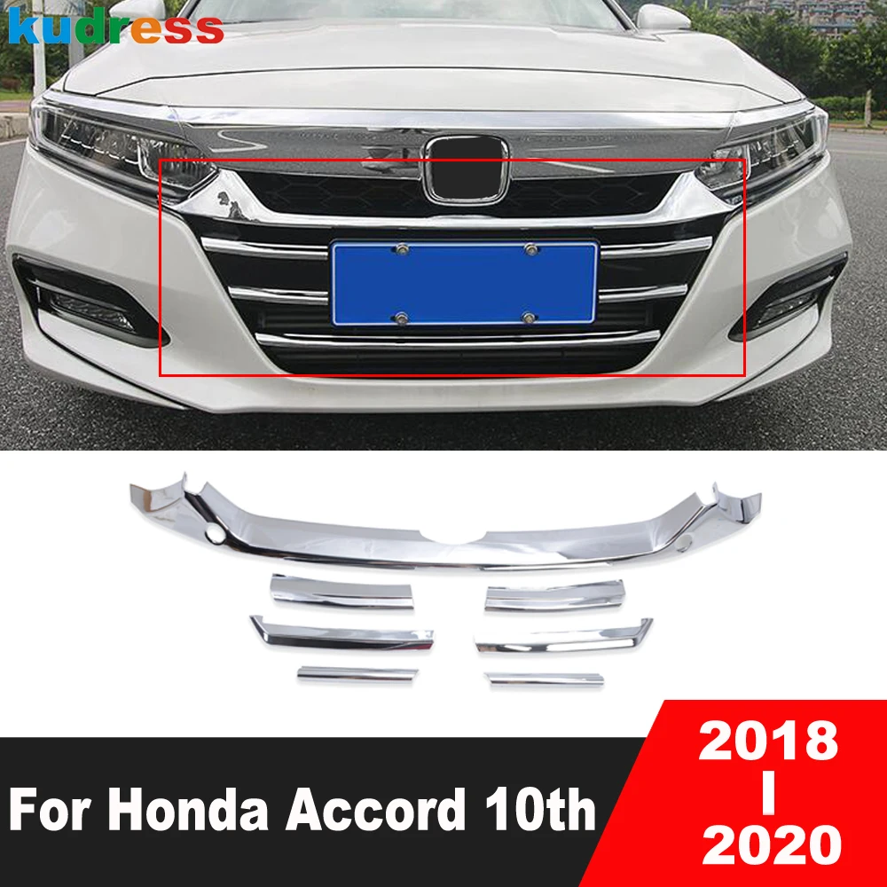 Front Grille Grills Cover Trim For Honda Accord 2018 2019 2020 Chrome Front Racing Grill Molding Garnish Strip Car Accessories
Front Grille Grills Cover Trim For Honda Accord 2018 2019 2020 Chrome Front Racing Grill Molding Garnish Strip Car Accessories
