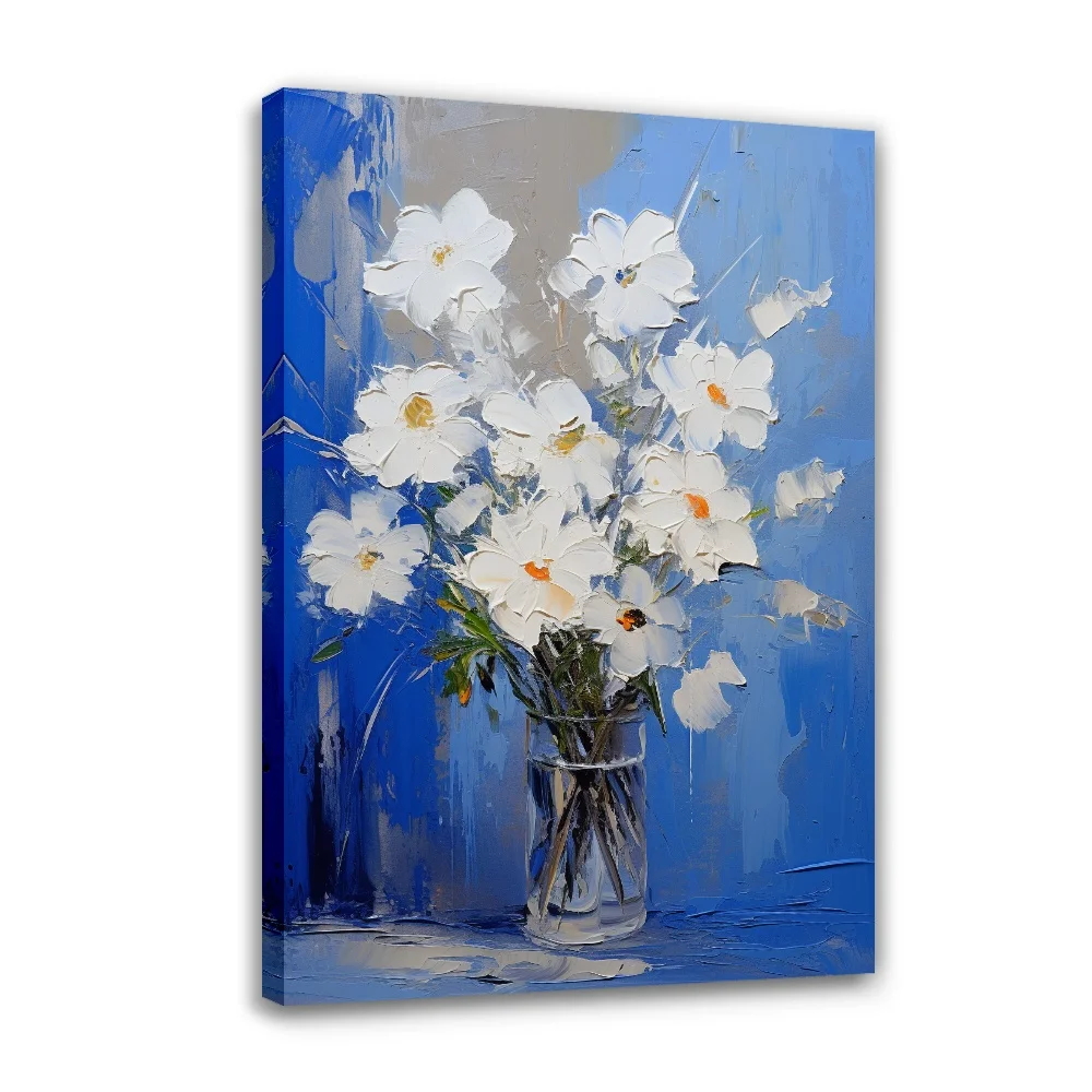 Forbeauty Blue Background Vase With White Flowers Framed Gallery Canvas Painting Colorful Vase Antique For Home Decoration
Forbeauty Blue Background Vase With White Flowers Framed Gallery Canvas Painting Colorful Vase Antique For Home Decoration