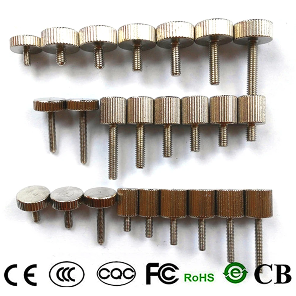 5Pcs M3 M4 304 Stainless Steel Thumb Screws Length 6 8 10 12 16 20mm Plain Type Metric Knurled Head Manual Adjustment Screws DIY
5Pcs M3 M4 304 Stainless Steel Thumb Screws Length 6 8 10 12 16 20mm Plain Type Metric Knurled Head Manual Adjustment Screws DIY