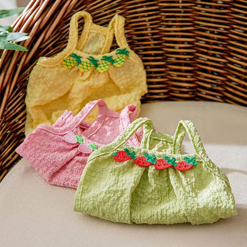 Summer Suspenders Puppy Dog Fruit Embroidery Cute Vest Cat Bipedal Clothes Small Dog Puppy Pet Clothes Dog Vest Dog Shirt
Summer Suspenders Puppy Dog Fruit Embroidery Cute Vest Cat Bipedal Clothes Small Dog Puppy Pet Clothes Dog Vest Dog Shirt