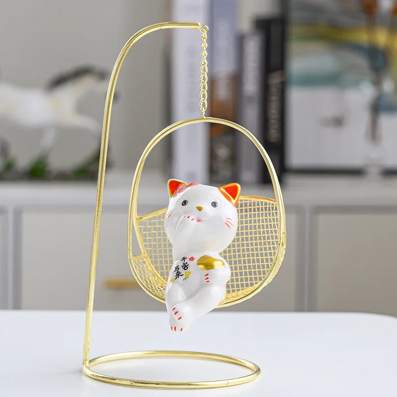 Lucky Cat Ornament Creative Simple Modern Light Luxury Office Front Desk Desktop Japanese-Style Lucky Cat Gift 
Lucky Cat Ornament Creative Simple Modern Light Luxury Office Front Desk Desktop Japanese-Style Lucky Cat Gift