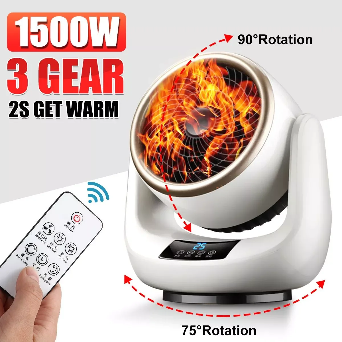 Mini Heater Desktop Heating Warm Air Heater 3 Gears Adjustable Home Office Bathroom Radiator Warmer Fan Portable 
Mini Heater Desktop Heating Warm Air Heater 3 Gears Adjustable Home Office Bathroom Radiator Warmer Fan Portable