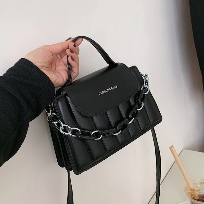New Fashion Designer Handbags Small Shoulder Bag Solid Pu Leather Crossbody Bags For Women Simple Chain Flap Bag
New Fashion Designer Handbags Small Shoulder Bag Solid Pu Leather Crossbody Bags For Women Simple Chain Flap Bag