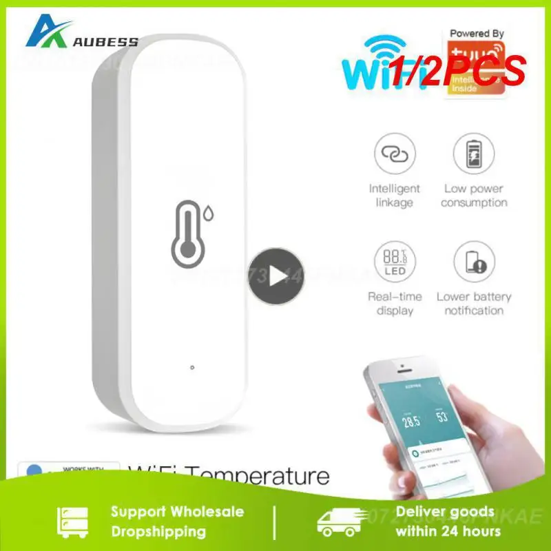 Умный Wi-Fi датчик влажности и температуры Tuya, домашний гигрометр-термометр Zigbee с поддержкой Alexa Home, 1/2 шт.
Умный Wi-Fi датчик влажности и температуры Tuya, домашний гигрометр-термометр Zigbee с поддержкой Alexa Home, 1/2 шт.