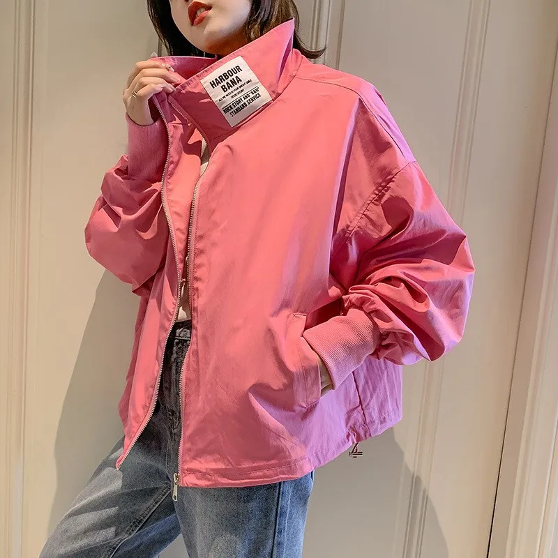 Ветровка женская с длинным рукавом, свободная Базовая куртка-бомбер в стиле Харадзюку, уличная одежда, верхняя одежда больших размеров, 2022
Ветровка женская с длинным рукавом, свободная Базовая куртка-бомбер в стиле Харадзюку, уличная одежда, верхняя одежда больших размеров, 2022