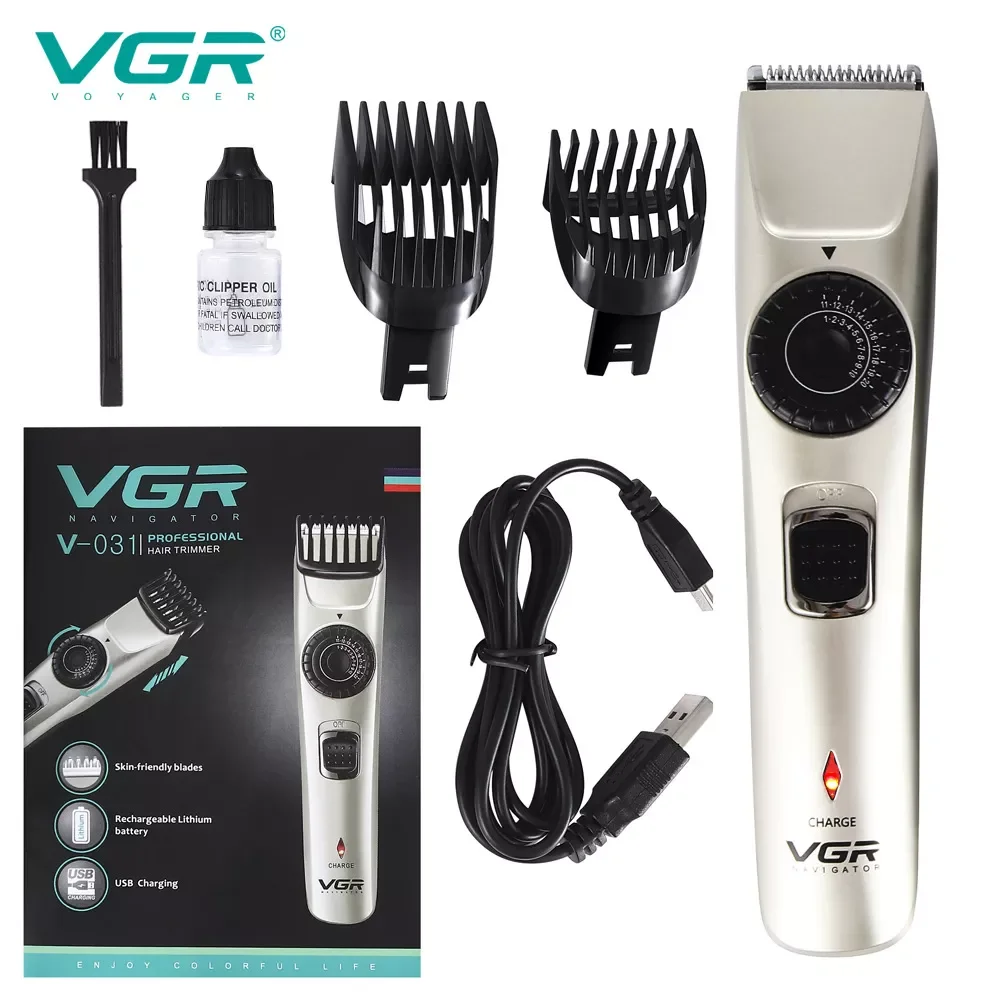 VGR Self-service Hair Clipper Electric Clippers Rechargeable Men's Beard Trimmer Haircut 1-20mm V-031 Remington Machine Mach 
VGR Self-service Hair Clipper Electric Clippers Rechargeable Men's Beard Trimmer Haircut 1-20mm V-031 Remington Machine Mach