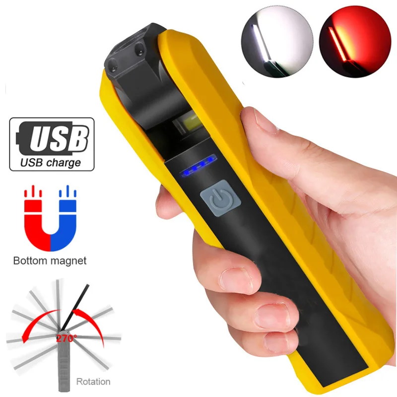 COB Portable LED Work Light USB Rechargeable with 2600mAh Built-in Battery Magnetic Torch Worklight for Camping Repair Car 
COB Portable LED Work Light USB Rechargeable with 2600mAh Built-in Battery Magnetic Torch Worklight for Camping Repair Car