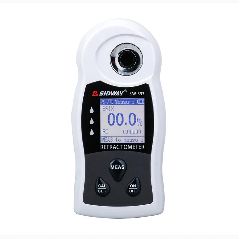 Good quality SW-593 Sugar Brix Meter Digital Refractometer 2 in 1 measure for refractive index
Good quality SW-593 Sugar Brix Meter Digital Refractometer 2 in 1 measure for refractive index