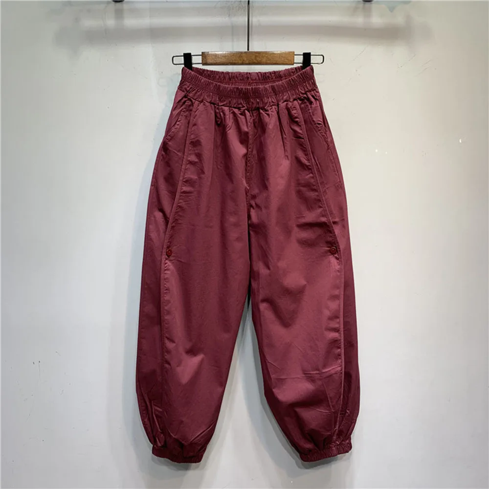 Summer Women Cotton Thin Lantern Pants Casual Pants 2022 New Elastic Waist Trousers
Summer Women Cotton Thin Lantern Pants Casual Pants 2022 New Elastic Waist Trousers