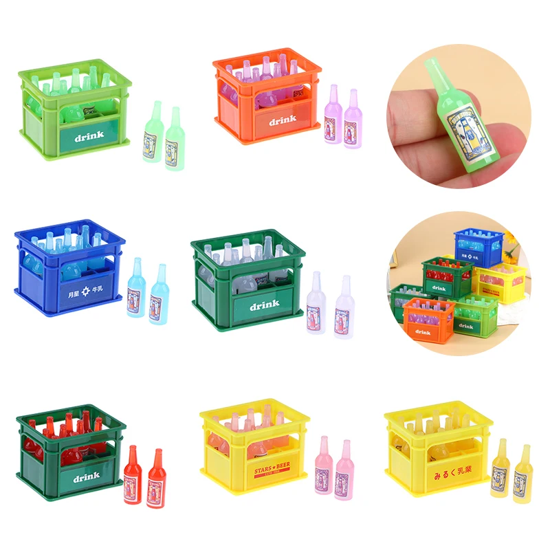 1:12 Scale Soda Beverage Basket with 12 Bottles Miniature Soda Pop Bottle Mini Drink Bottle Dollhouse Decoration Shop Accessory
1:12 Scale Soda Beverage Basket with 12 Bottles Miniature Soda Pop Bottle Mini Drink Bottle Dollhouse Decoration Shop Accessory