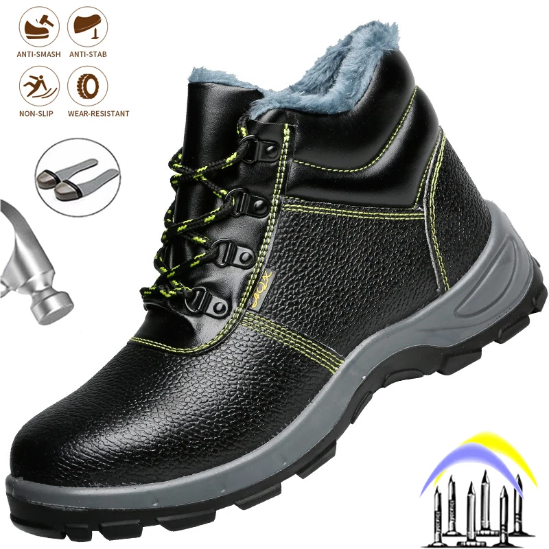 Men Safety Shoes Non-slip Winter Comfortable Work Boots Indestructible Steel Toe Cap Male Anti-smash Construction Sneakers
Men Safety Shoes Non-slip Winter Comfortable Work Boots Indestructible Steel Toe Cap Male Anti-smash Construction Sneakers