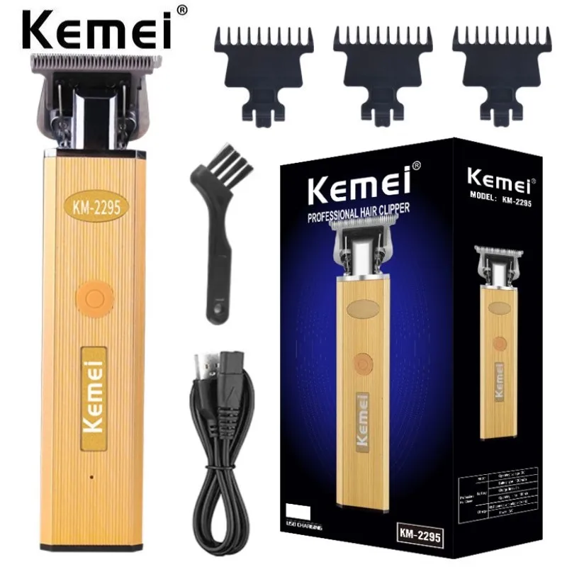 Kemei T9 USB 0mm Hair Trimmer Professional Electric Bald Head Cordless Clipper Barber Finish Hair Cutting Machine Zero Gapped
Kemei T9 USB 0mm Hair Trimmer Professional Electric Bald Head Cordless Clipper Barber Finish Hair Cutting Machine Zero Gapped