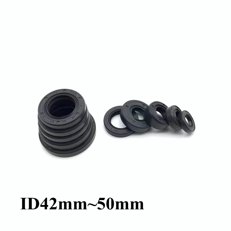 

5Pcs ID 48~50mm OD 60~110mm Height 7~18mm TC/FB/TG4 Skeleton Oil Seal Ring NBR Double Lip Sealing Gasket For Rotation Shaft Ring
