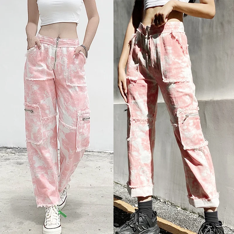 Fashion Tie Dye High Waist Zipper Front Straight Jeans Hip Hop With Pockets Denim Pants Streetwear
Fashion Tie Dye High Waist Zipper Front Straight Jeans Hip Hop With Pockets Denim Pants Streetwear