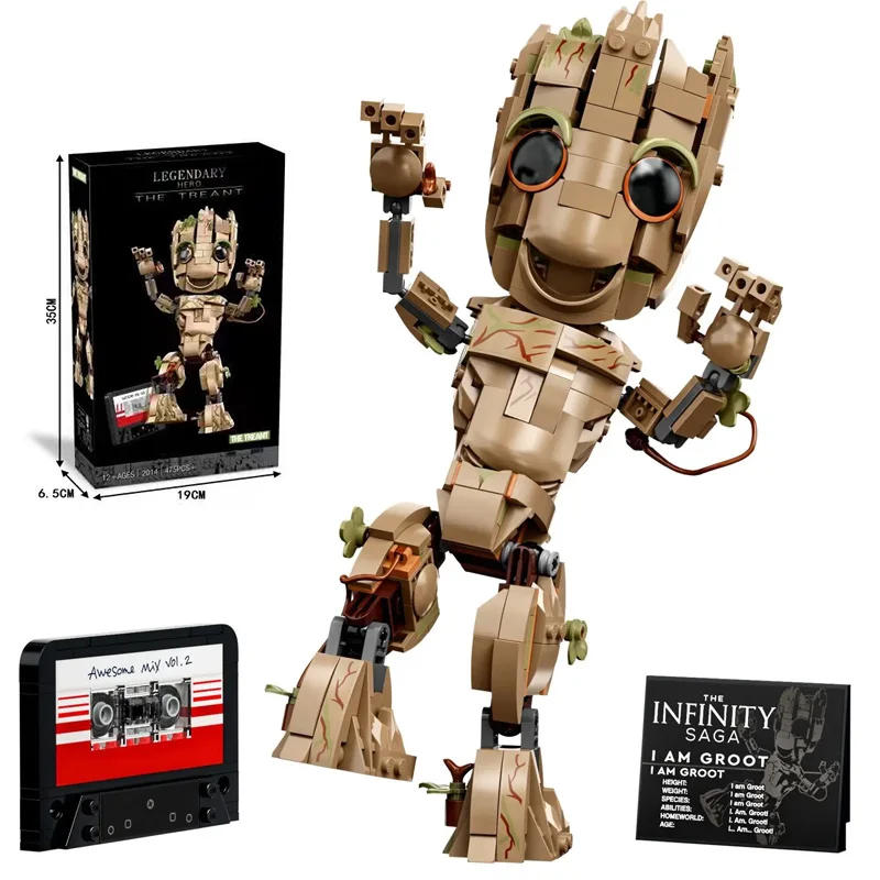 2022 Новый MOC I Am Groot в оригинальной упаковочной коробке, строительные блоки, кирпичи, совместимые с 76217, игрушки, подарки на день рождения и Рожд...
2022 Новый MOC I Am Groot в оригинальной упаковочной коробке, строительные блоки, кирпичи, совместимые с 76217, игрушки, подарки на день рождения и Рожд...