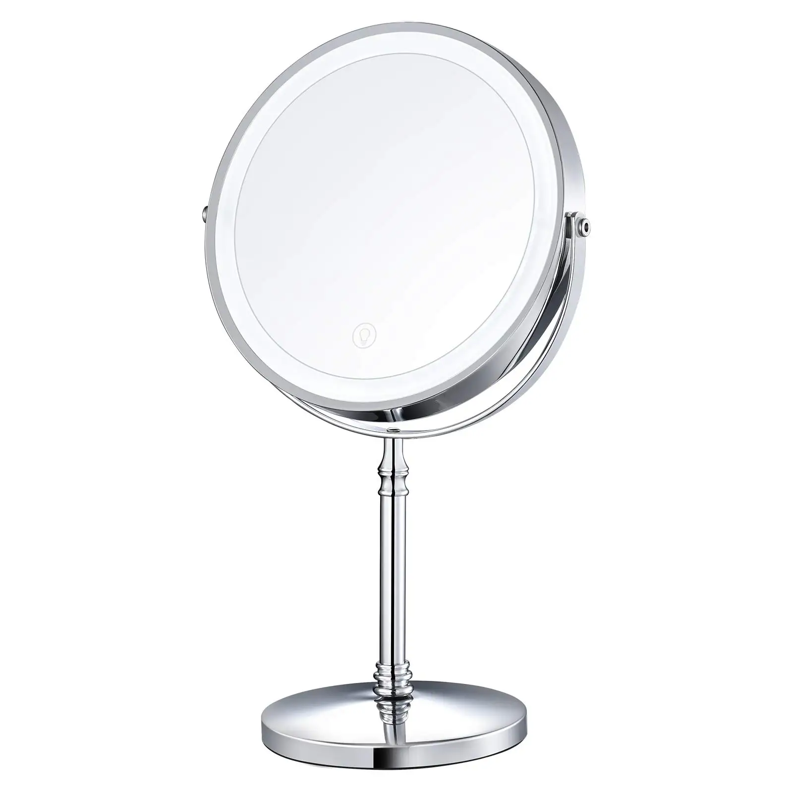 Rechargeable 8'' Lighted Makeup Mirror, 10X Magnifying Vanity Mirror with LED Lights, Double-Sided Cosmetic Mirror Battery Power
Rechargeable 8'' Lighted Makeup Mirror, 10X Magnifying Vanity Mirror with LED Lights, Double-Sided Cosmetic Mirror Battery Power