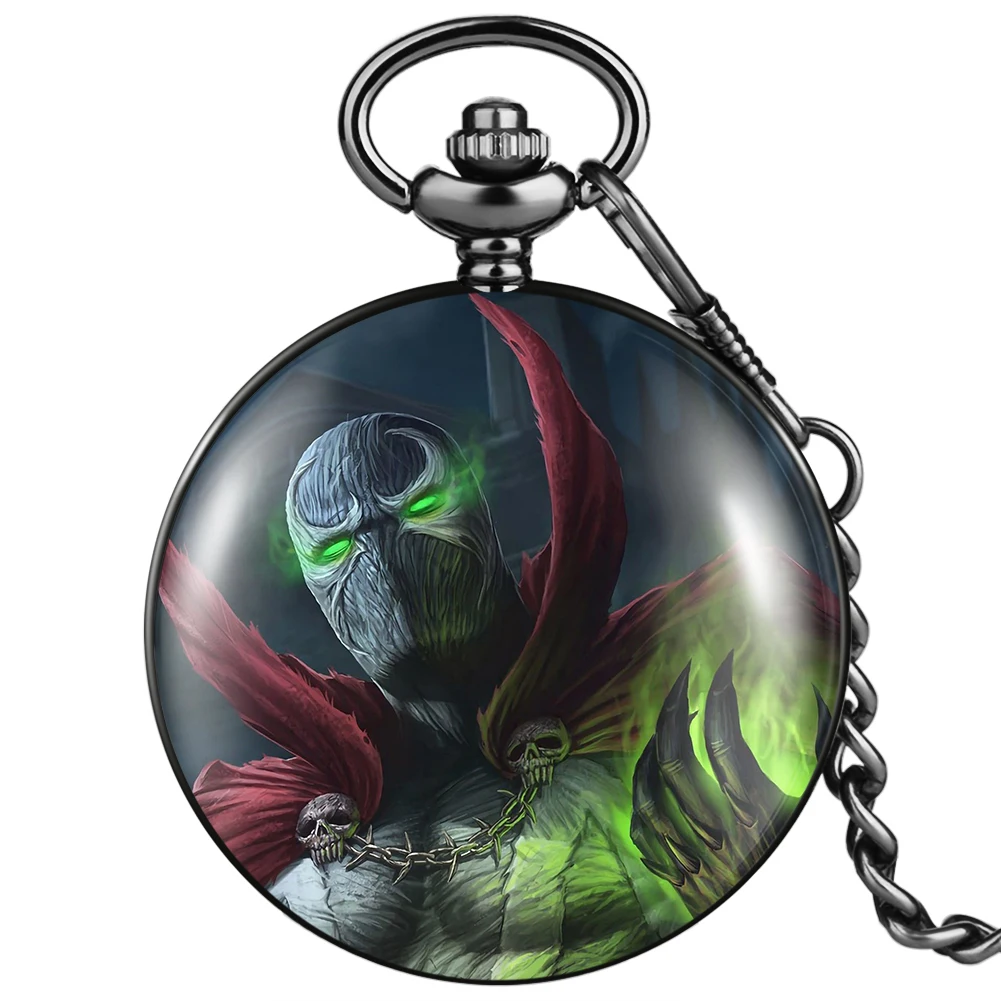 Gift to Boys Cartoon Green Eyes Skull Movie Theme Quartz Pocket Watch Customized Printing Skeleton Clock Watch for Fans Cosplay
Gift to Boys Cartoon Green Eyes Skull Movie Theme Quartz Pocket Watch Customized Printing Skeleton Clock Watch for Fans Cosplay