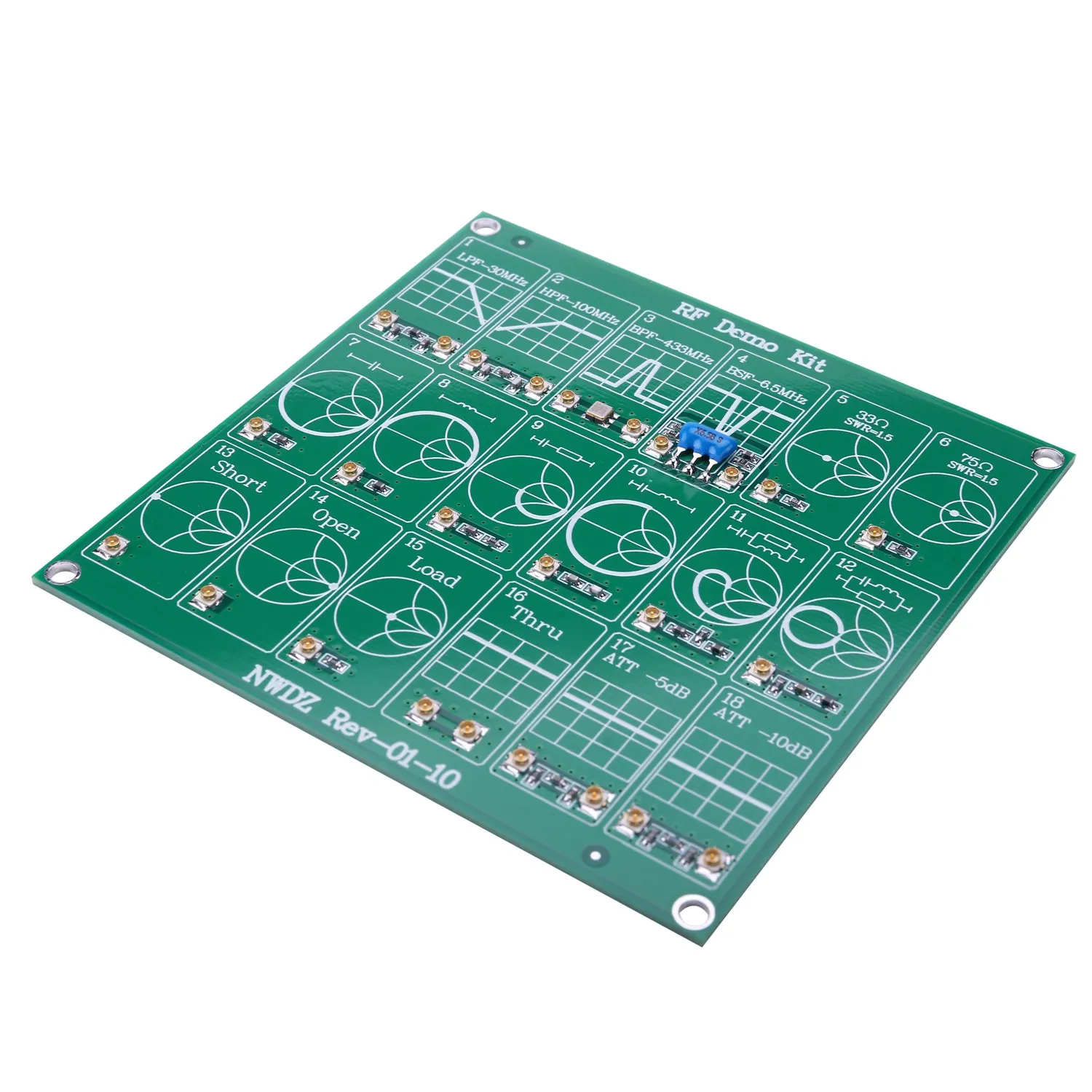 RF Demo Kit Filter Attenuator for Nano VNA Vector Network Analyzer RF Tester Board
RF Demo Kit Filter Attenuator for Nano VNA Vector Network Analyzer RF Tester Board