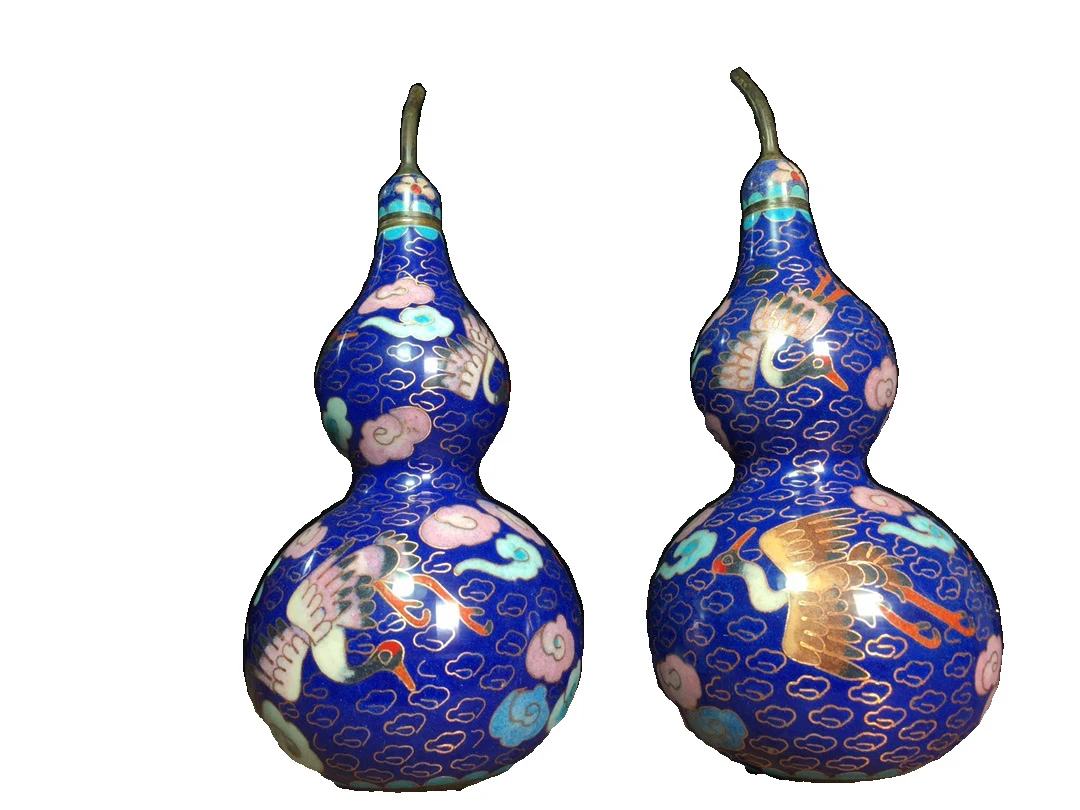 LAOJUNLU Pair Of Old Collection Cloisonné Silk Gourd Pendulums Style 333 Chinese Traditional Style Antiques Fine Art Gifts
LAOJUNLU Pair Of Old Collection Cloisonné Silk Gourd Pendulums Style 333 Chinese Traditional Style Antiques Fine Art Gifts