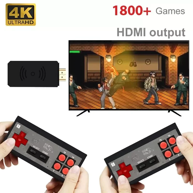 Game Console Handheld Game Player Build In 1800 Classic Games 8 Bit mini Dual Wireless Gamepad Controller HD/AV Output
Game Console Handheld Game Player Build In 1800 Classic Games 8 Bit mini Dual Wireless Gamepad Controller HD/AV Output