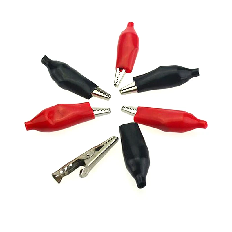 20pcs 28mm 35mm 45mm Black Red Soft Plastic Coated Testing Probe Mini Alligator Test Clips Metal Alligator Clip
20pcs 28mm 35mm 45mm Black Red Soft Plastic Coated Testing Probe Mini Alligator Test Clips Metal Alligator Clip