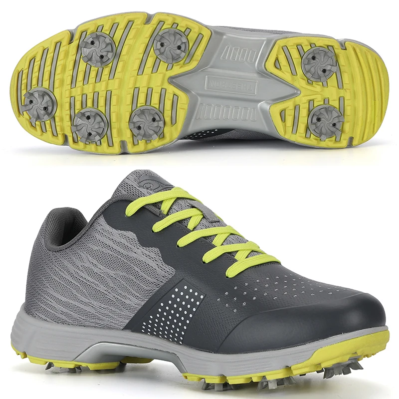 New Men Spikes Golf Shoes Waterproof Golf Sneakers for Men Outdoor Comfortable Walking Shoes Anti Slip Walking Sneakers
New Men Spikes Golf Shoes Waterproof Golf Sneakers for Men Outdoor Comfortable Walking Shoes Anti Slip Walking Sneakers