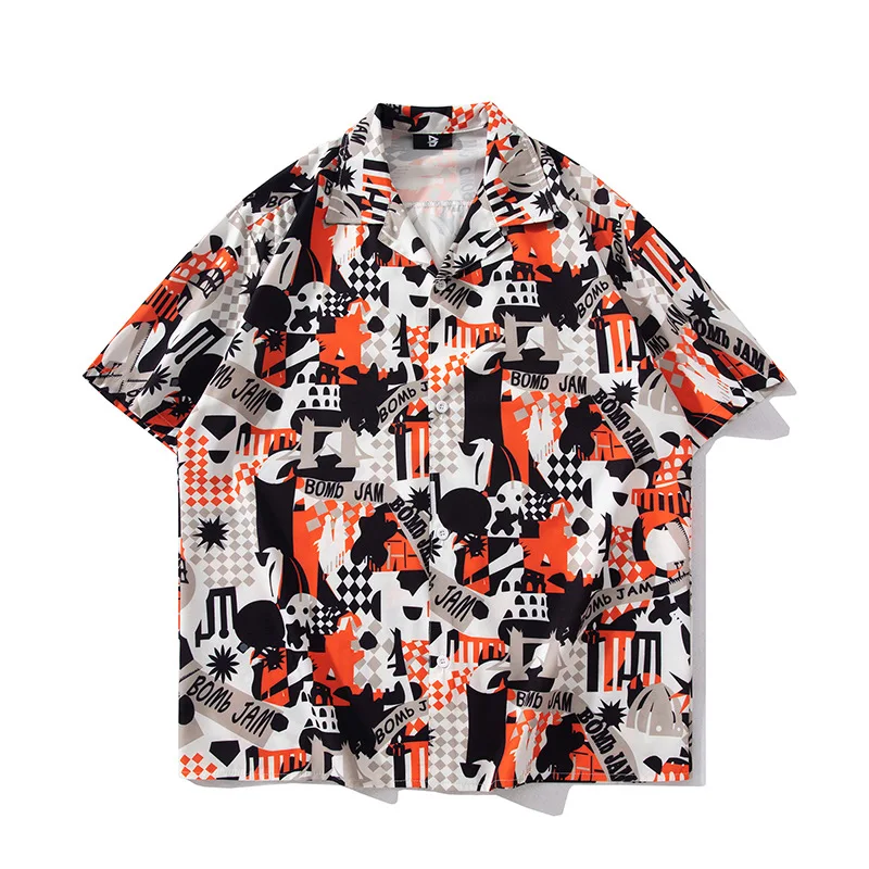 Vintage Hawaii Beach Holiday Casual Shirt Summer Fashion Men's Hongkong Style Flower Print Short Sleeve Leisure Loose Blouse Top
Vintage Hawaii Beach Holiday Casual Shirt Summer Fashion Men's Hongkong Style Flower Print Short Sleeve Leisure Loose Blouse Top