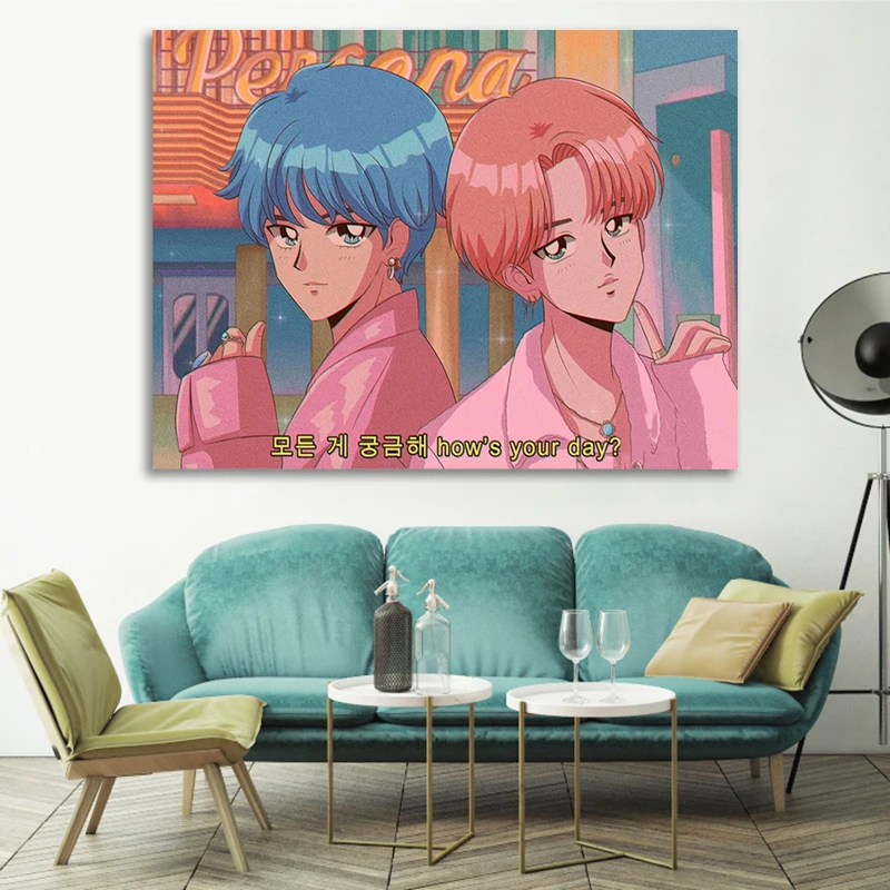 Pictures Home Decor Anime Two Handsome Man Prints Wall Art Pink Modular Poster Painting Cuadros On Canvas Living Room No Frame
Pictures Home Decor Anime Two Handsome Man Prints Wall Art Pink Modular Poster Painting Cuadros On Canvas Living Room No Frame