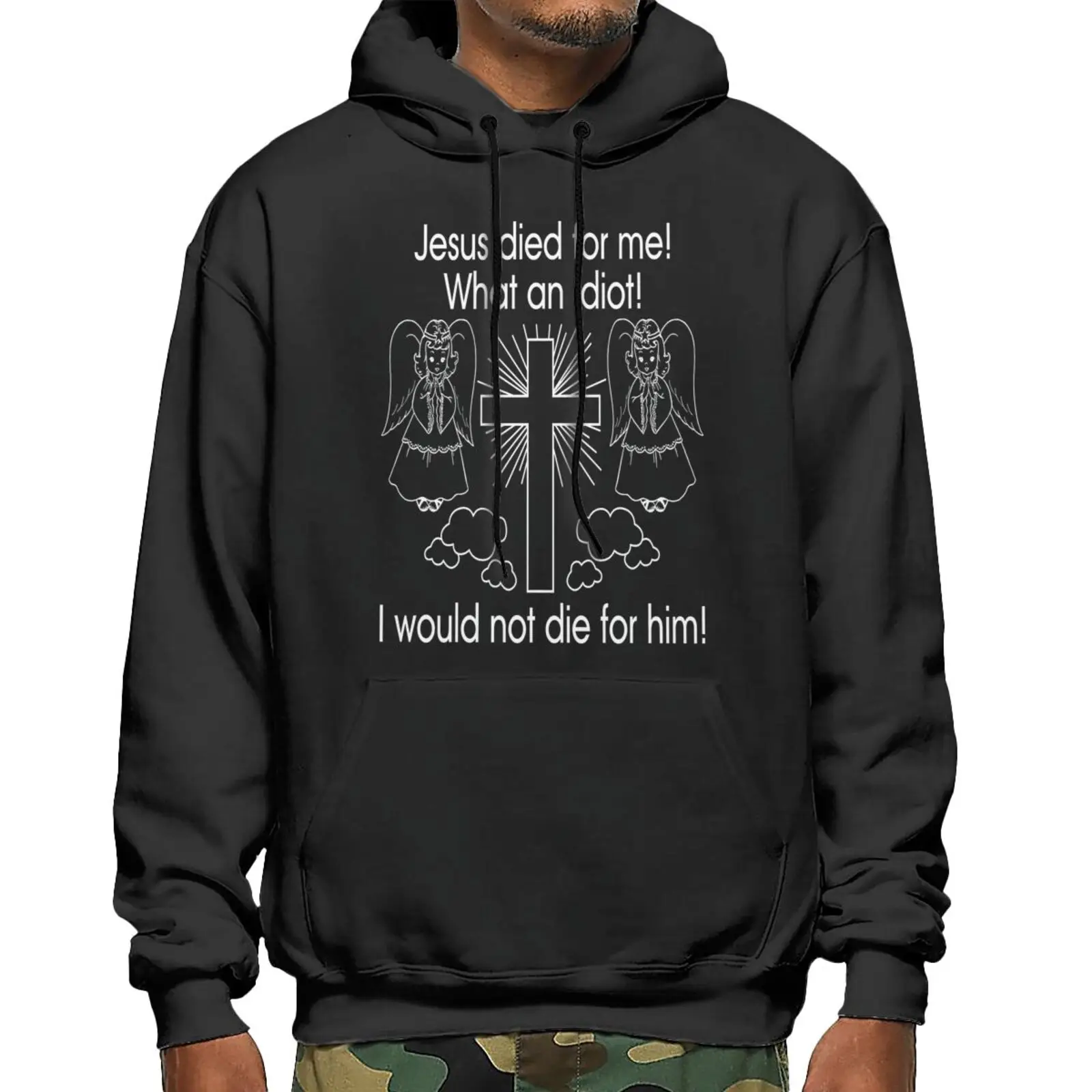 Мужские толстовки с капюшоном «Иисус умер для меня»
Мужские толстовки с капюшоном «Иисус умер для меня»