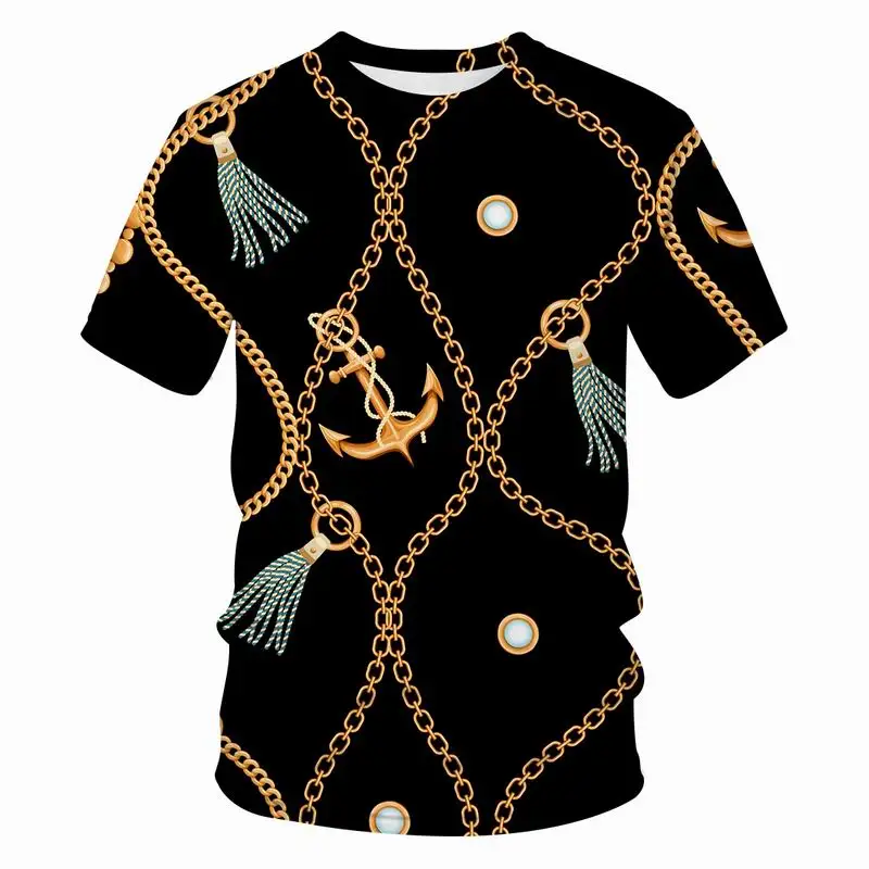 Summer Men T-shirt Sumptuous Chain Short Sleeve Striped O-Neck Tops Tees Funny 3D Printed Streetwear Casual Vintage Oversized
Summer Men T-shirt Sumptuous Chain Short Sleeve Striped O-Neck Tops Tees Funny 3D Printed Streetwear Casual Vintage Oversized
