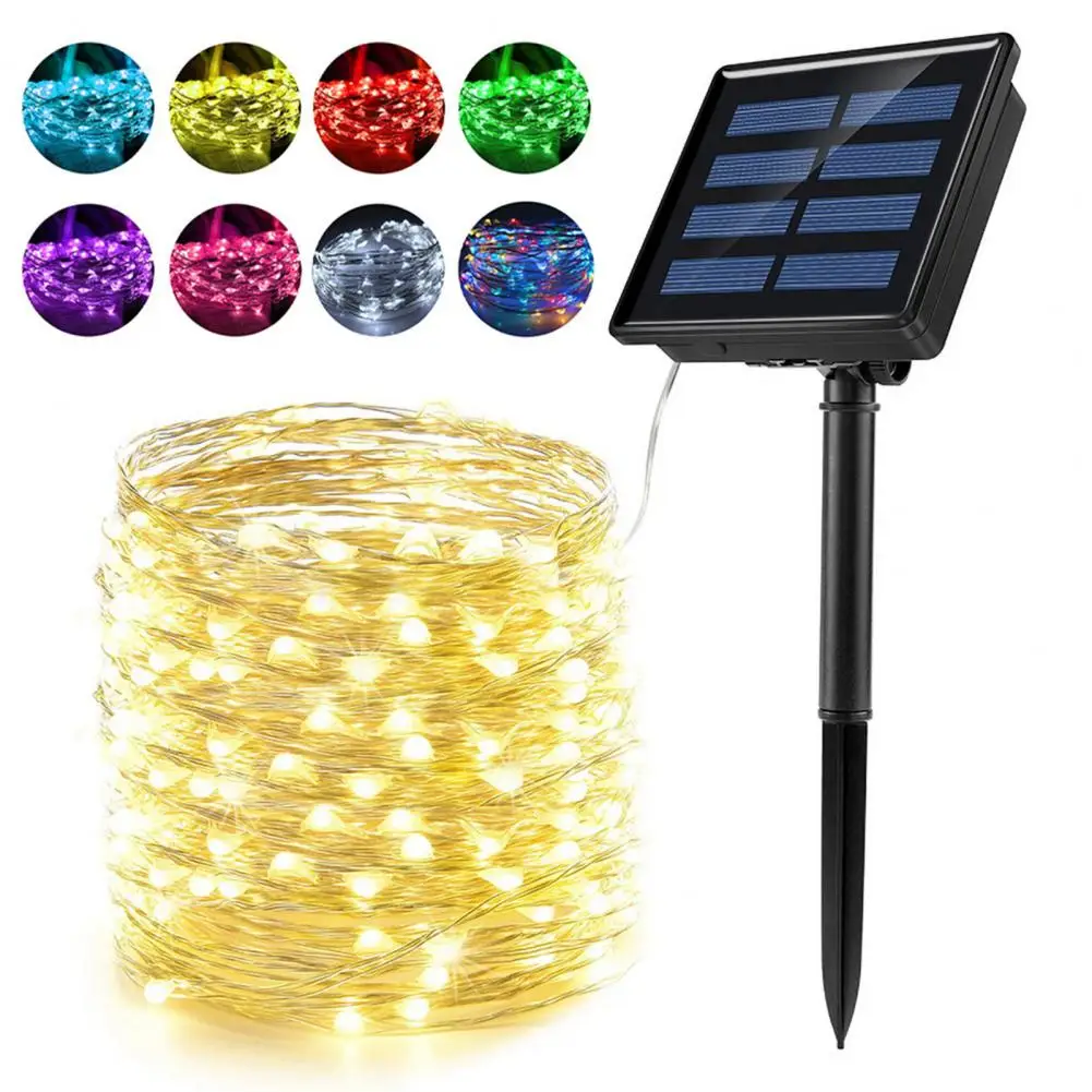 String Lights Reusable Two Light Modes Silicone Outdoor Solar String Lights for Garden Glow Party Supplies 
String Lights Reusable Two Light Modes Silicone Outdoor Solar String Lights for Garden Glow Party Supplies