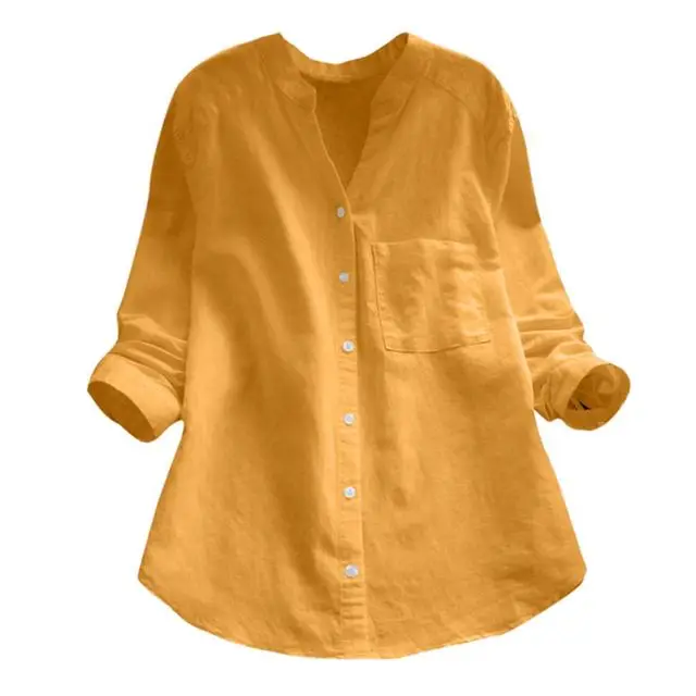 Popular Shirt Women Autumn New Pure Color Cotton Linen Long Sleeve Loose Large Size Casual Shirt Women
Popular Shirt Women Autumn New Pure Color Cotton Linen Long Sleeve Loose Large Size Casual Shirt Women