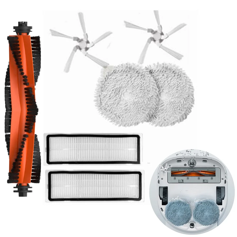 7pcs Vacuum Cleaner Roller Brush Mop Cloth Filter Side Brushes For Xiaomi Dreame W10 Robot Sweeper Household Cleaning Tools
7pcs Vacuum Cleaner Roller Brush Mop Cloth Filter Side Brushes For Xiaomi Dreame W10 Robot Sweeper Household Cleaning Tools