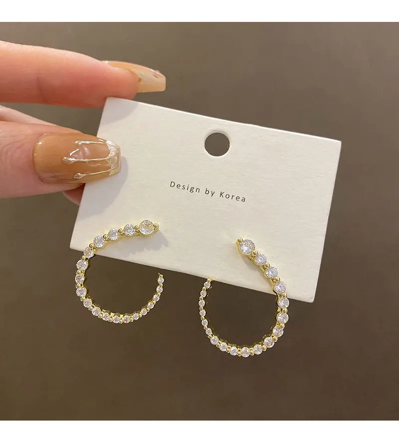 Delicate Zircon Earrings Top Design New Fashion Earrings For Women Korean Style Simple Birthday Jewelry Accessories Gifts
Delicate Zircon Earrings Top Design New Fashion Earrings For Women Korean Style Simple Birthday Jewelry Accessories Gifts