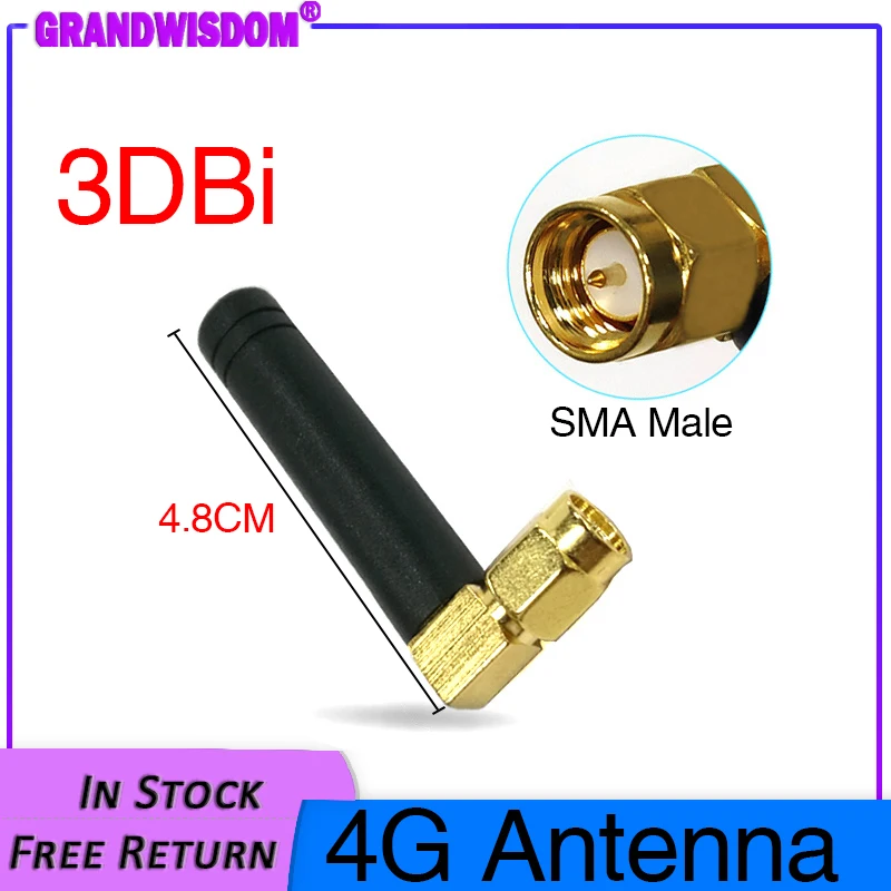 Grandwisdom 1 2pcs 4g antenna 3dbi sma male wlan LTE antene pbx iot module router signal receiver antena high gain
Grandwisdom 1 2pcs 4g antenna 3dbi sma male wlan LTE antene pbx iot module router signal receiver antena high gain