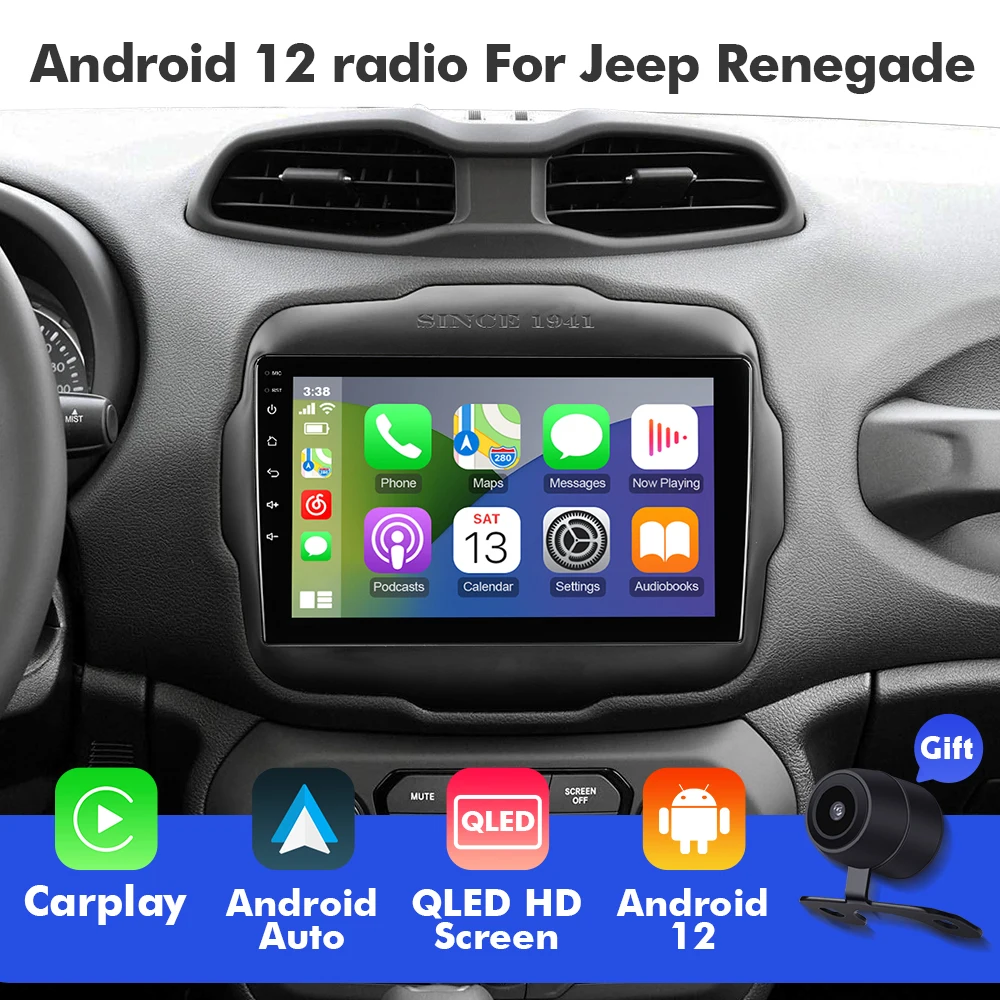EBILAEN 6+128GB Android 12 Car Radio For JEEP Renegade 2016-2021 Multimedia Player GPS RDS Carplay Autoradio Mirror Link 4G BT
EBILAEN 6+128GB Android 12 Car Radio For JEEP Renegade 2016-2021 Multimedia Player GPS RDS Carplay Autoradio Mirror Link 4G BT