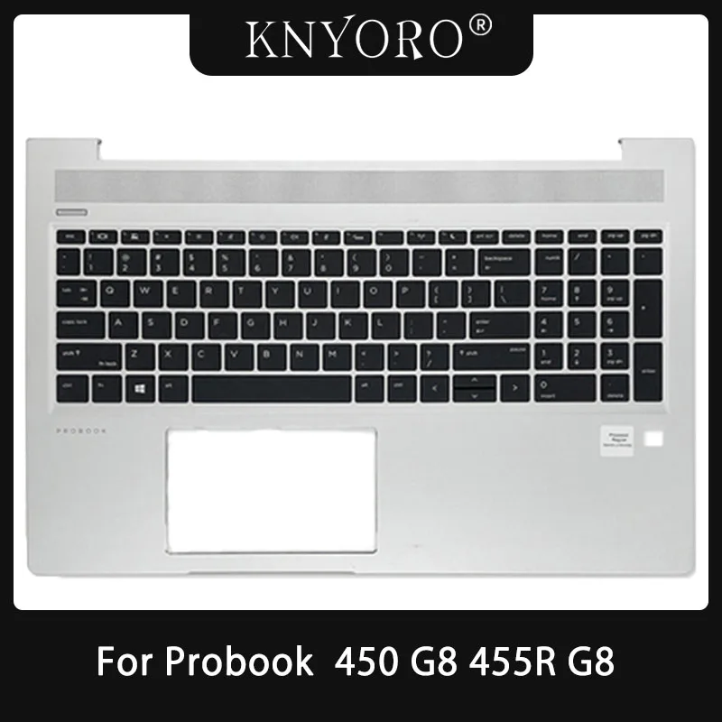 

Original NEW For HP Probook 15 450 G8 455R G8 ZHAN66 15 G4 G5 Laptop Palmrest Cover Upper Case with US Keyboard Backlight