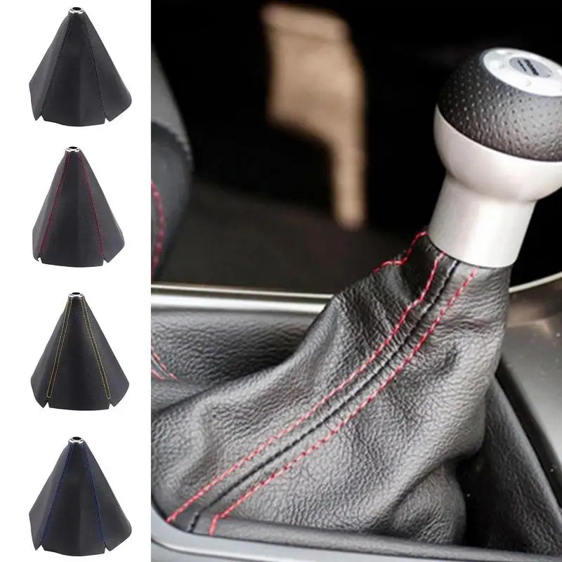 16mm Universal PU Leather Car Shift Collar Carbon Fiber Automatic Manual Shift Lever Knob Shift Boot Cover Interior Accessories
16mm Universal PU Leather Car Shift Collar Carbon Fiber Automatic Manual Shift Lever Knob Shift Boot Cover Interior Accessories