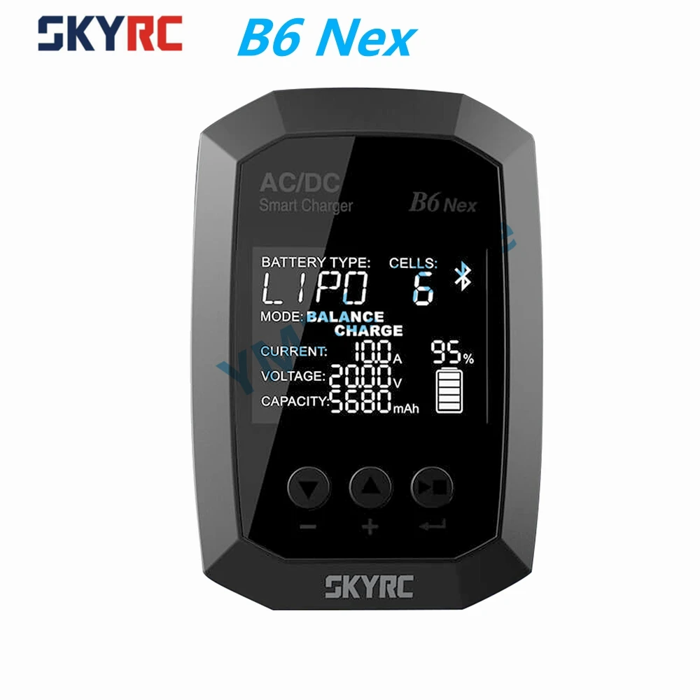 SKYRC B6 Nex 200W AC/DC Power Input Smart Balance Charger for 1-6S LiFe/ Lilon/ LiPo/ LiHV/ NiMH/ NiCd/ PB Batteries
SKYRC B6 Nex 200W AC/DC Power Input Smart Balance Charger for 1-6S LiFe/ Lilon/ LiPo/ LiHV/ NiMH/ NiCd/ PB Batteries