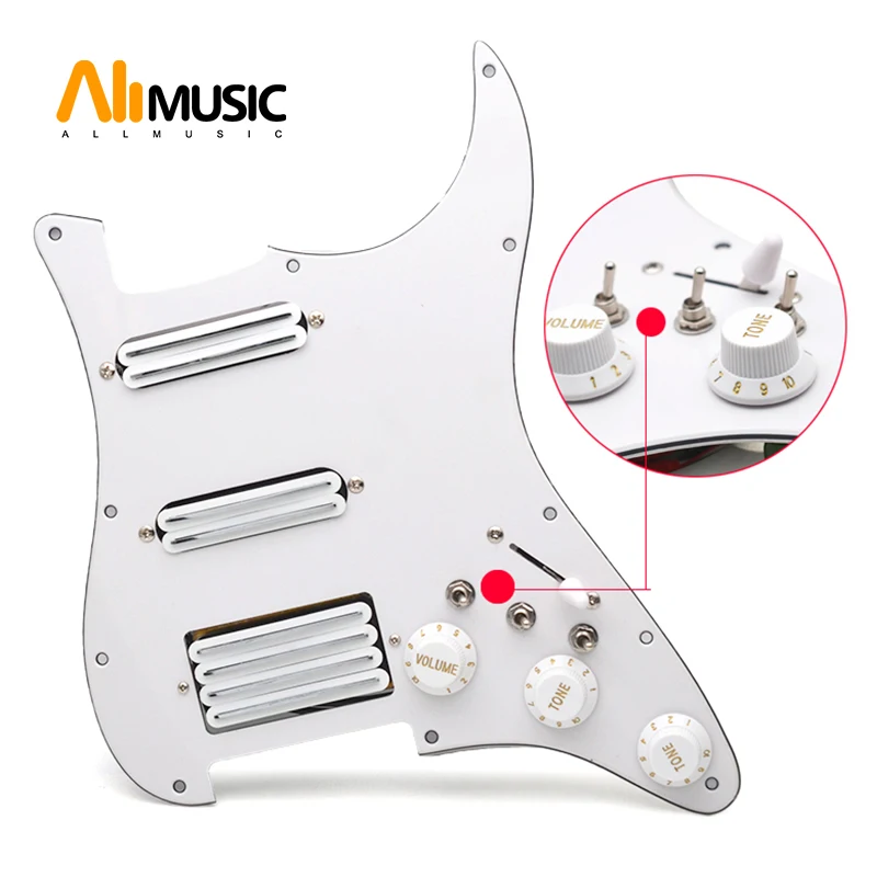 SSH Coil Splitting Electric Guitar Pickguard 2 Mini Humbucker with Coil Pickup High Output Loaded Prewired Scratchplate
SSH Coil Splitting Electric Guitar Pickguard 2 Mini Humbucker with Coil Pickup High Output Loaded Prewired Scratchplate