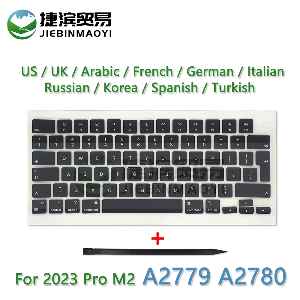 

New 2023 Laptop A2779 A2780 Key Keycaps Keys Cap Keyboards Scissor Repair for Apple Macbook Pro Retina M2 Pro 14.2" M2 Max 16.2"