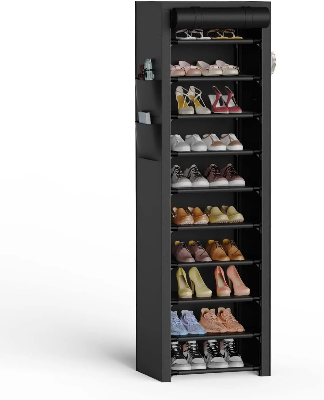Free Shipping 10 Tier Shoe Rack Shoe Storage Cabinet with Dustproof Cover Free Standing Shoe Storage Organizer for Closet Ent
Free Shipping 10 Tier Shoe Rack Shoe Storage Cabinet with Dustproof Cover Free Standing Shoe Storage Organizer for Closet Ent