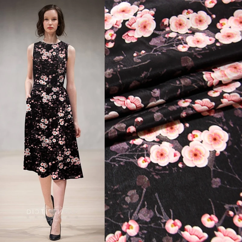 Crepe De Chine Mulberry Silk Fabric Spring Autumn Soft Floral Skirt Cheongsam DIY Textile Sewing Cloth by the Meter
Crepe De Chine Mulberry Silk Fabric Spring Autumn Soft Floral Skirt Cheongsam DIY Textile Sewing Cloth by the Meter