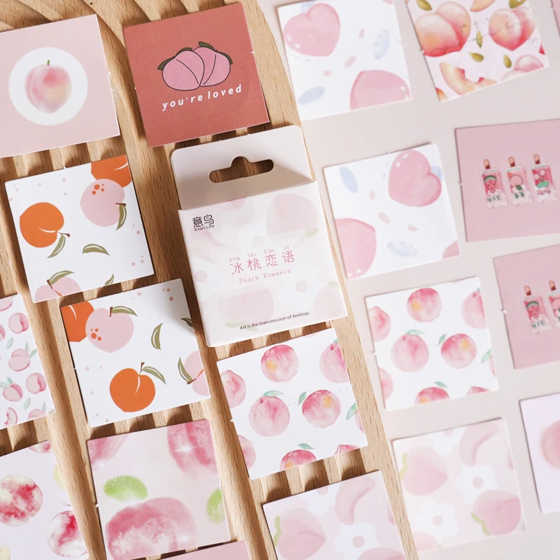 10/25/46PCS Fresh Peach Sticky Sticker Aesthetic Children's Korean Decoration Scrapbooking Stationery School Supplies for Kids
10/25/46PCS Fresh Peach Sticky Sticker Aesthetic Children's Korean Decoration Scrapbooking Stationery School Supplies for Kids